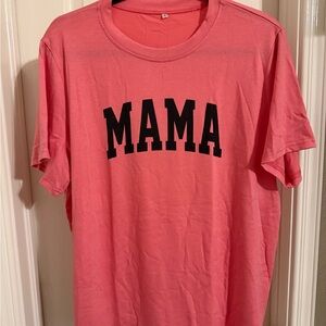 Pink 'MAMA' Graphic T-Shirt